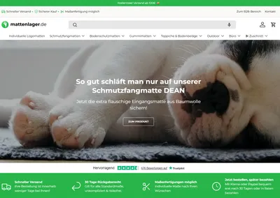 Website von mattenlager.de